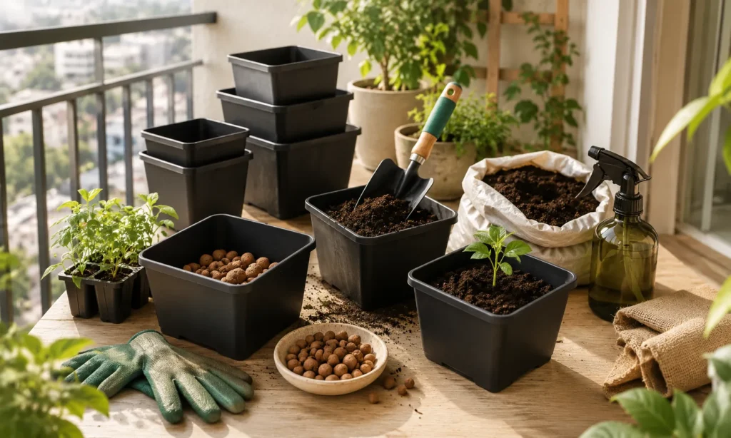 Como preparar vasos e substrato para jardim vertical