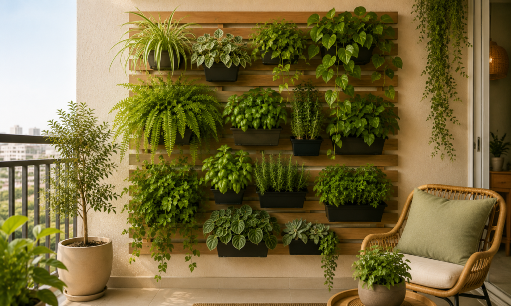 Melhores plantas para jardim vertical em casa