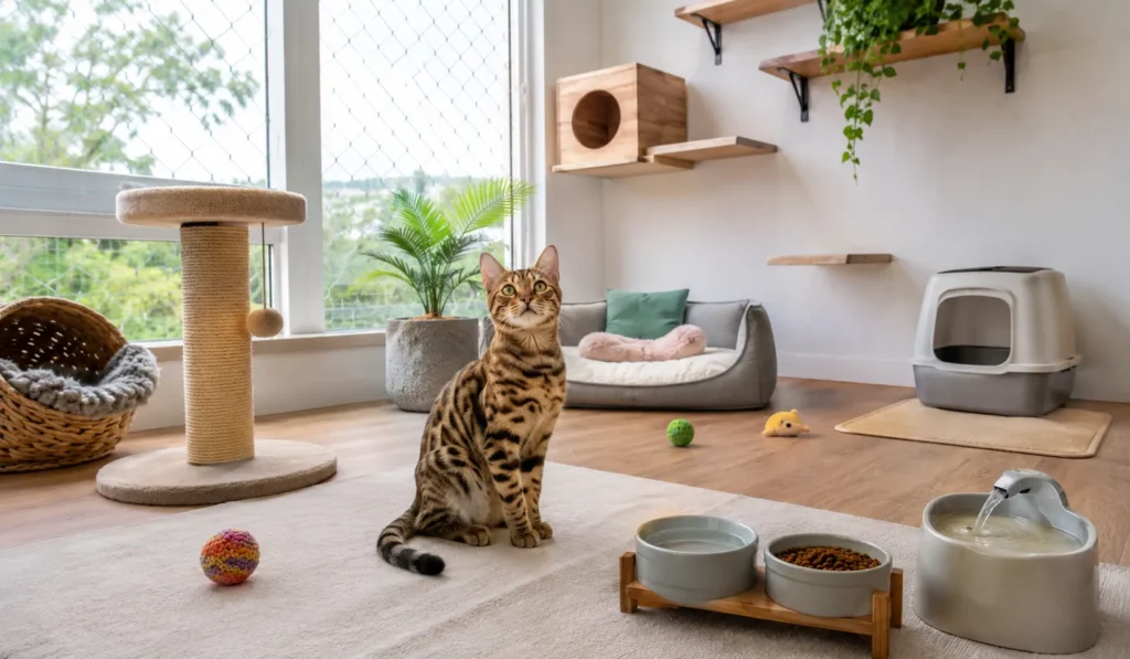 Como cuidar de gatos dentro de casa com segurança, saúde e bem-estar