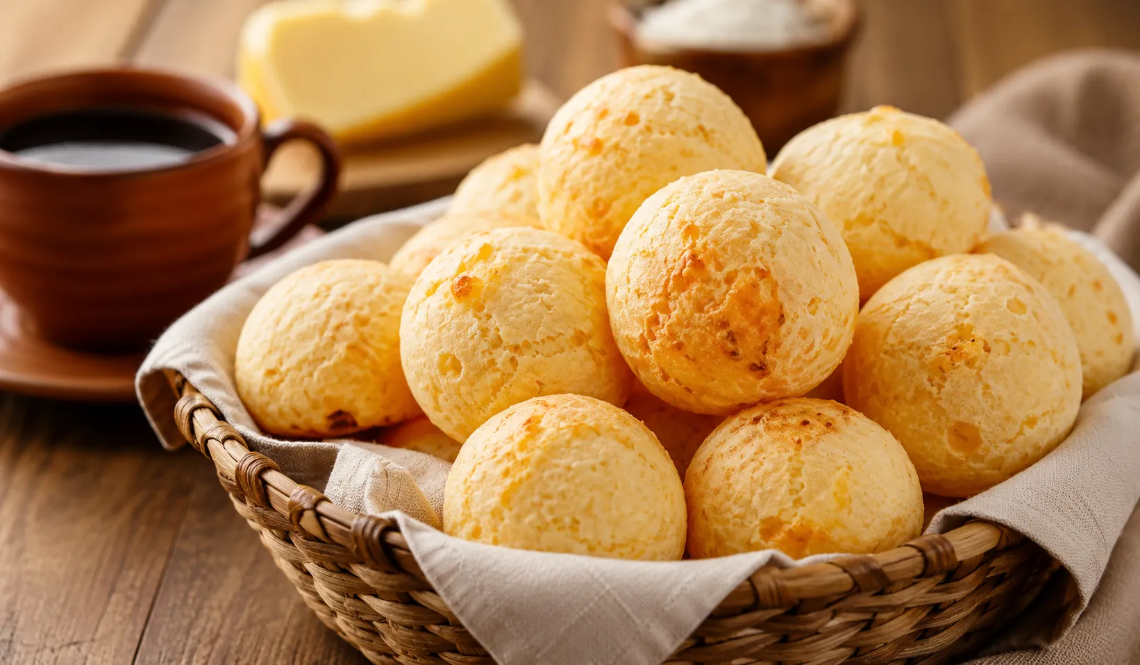 Pão de Queijo Mineiro Tradicional com Apenas 5 Ingredientes
